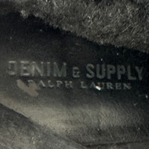 Ralph Lauren Boots Denim & Supply Black Suede Studded Faux Fur Women's Size 8.5 - Picture 5 of 9